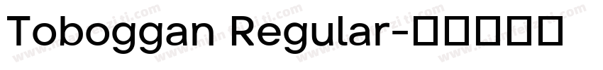 Toboggan Regular字体转换